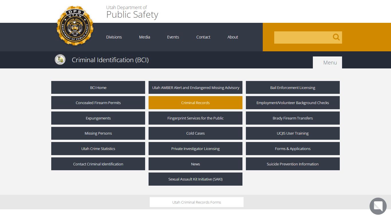 Criminal Records | DPS – Criminal Identification (BCI)